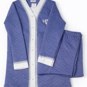 Pyjama Femme Matelassé Bleu